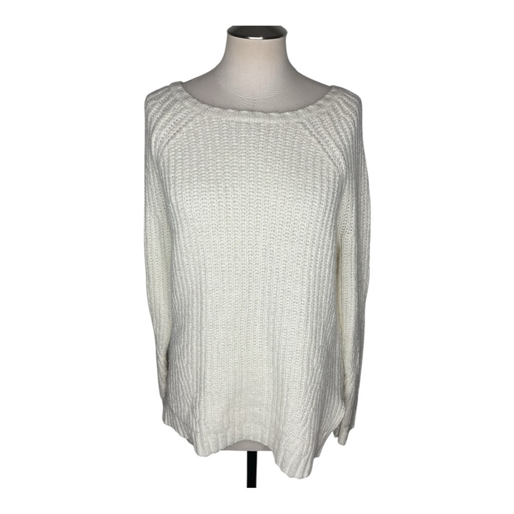 American Eagle AHH-MAZINGLY Soft Cream Knit Sweater M/L